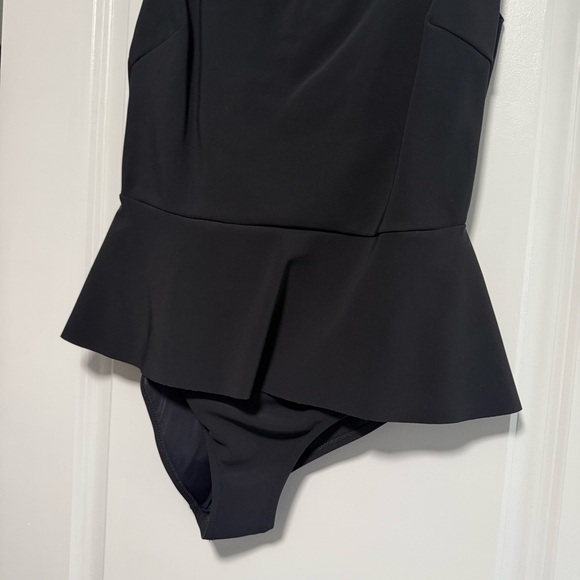 Chiara Boni Black Peplum Bikini Swimsuit One Piece Non Padded 42 US 6 Bikini - Picture 2 of 5